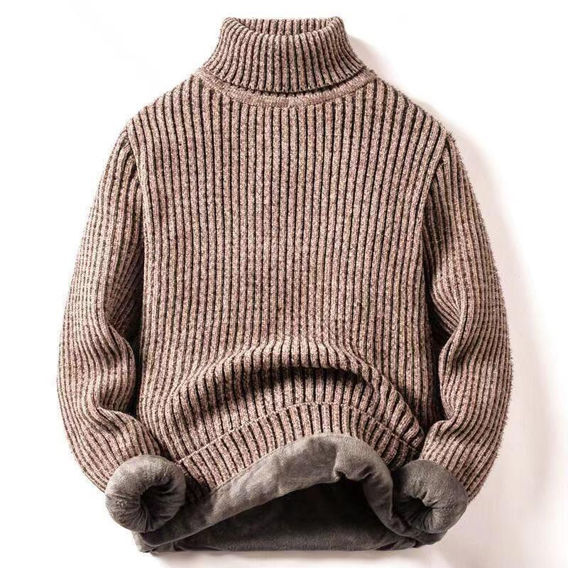 

Мужская зимняя облегающая теплая рубашка с высоким воротником XL, 110-120 kg