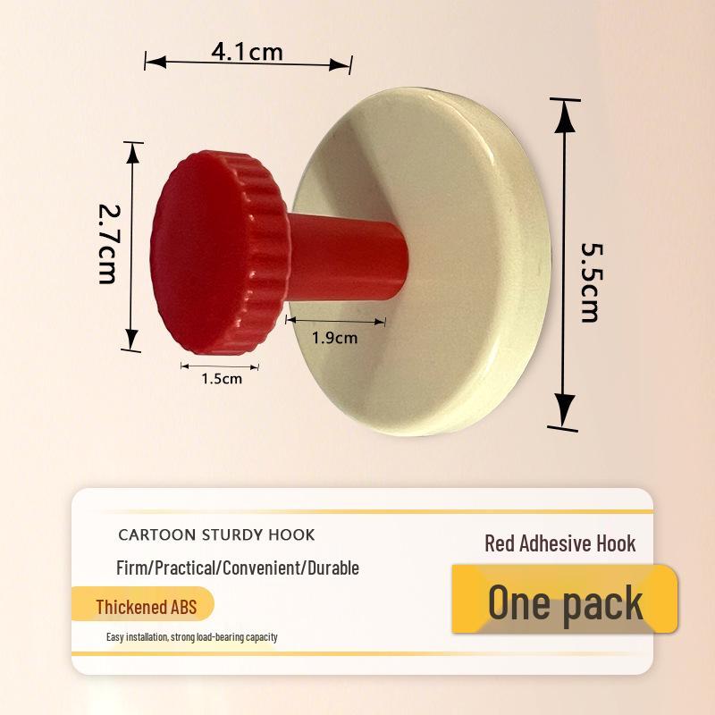 Dopamine Seamless Suction Cup Hook - No-Drill, Strong Adhesive Wall & Door Hook