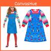 Eye-catching Child's Play Licensed Chucky Costume For Boys And Girls Fun