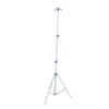 IV Pole Tripod Stand with 4 Hook Multifunctional Metal IV Pole Collapsible Stand IV Drip Bag Floor Stand for Travel Hospital 22mm