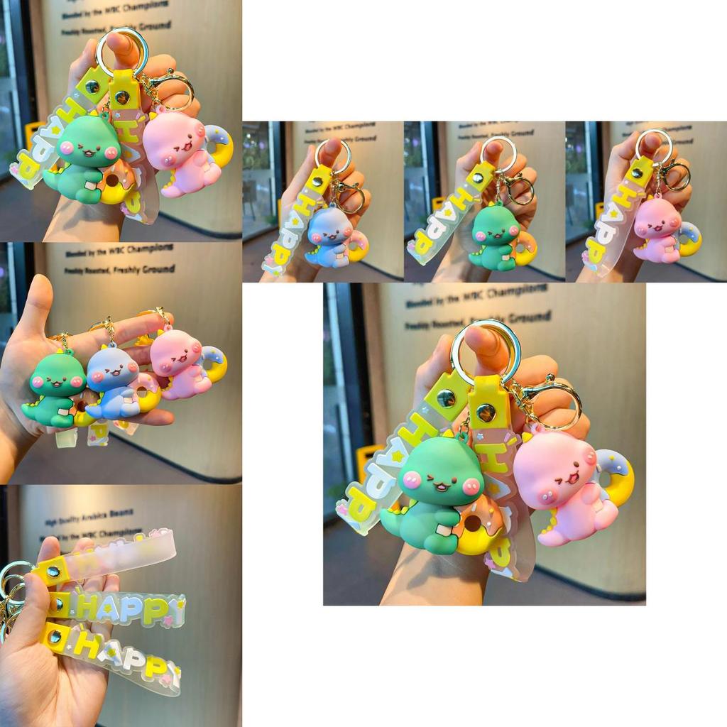 Cute Soft Silicone Dinosaur Keychain Perfect For Birthdays And Graduations