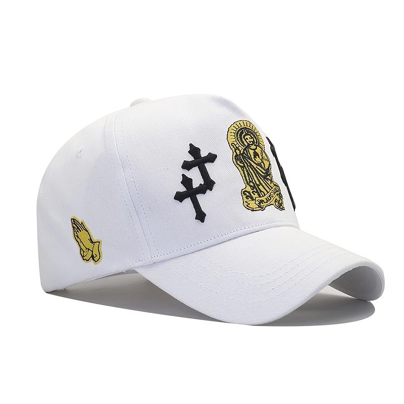 

Casual Unisex 5-Panel Baseball Cap Fashion Adjustable For Outdoor Spring Autumn Wear белый