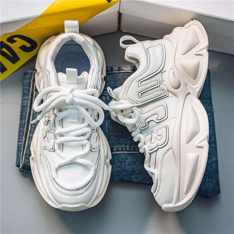 Modă Toamnă Iarnă Adidași Casual pentru Bărbați Pantofi de Alergare Retro cu Șireturi Culori Mixte Sport în Aer Liber Confortabili Pantofi cu Platformă