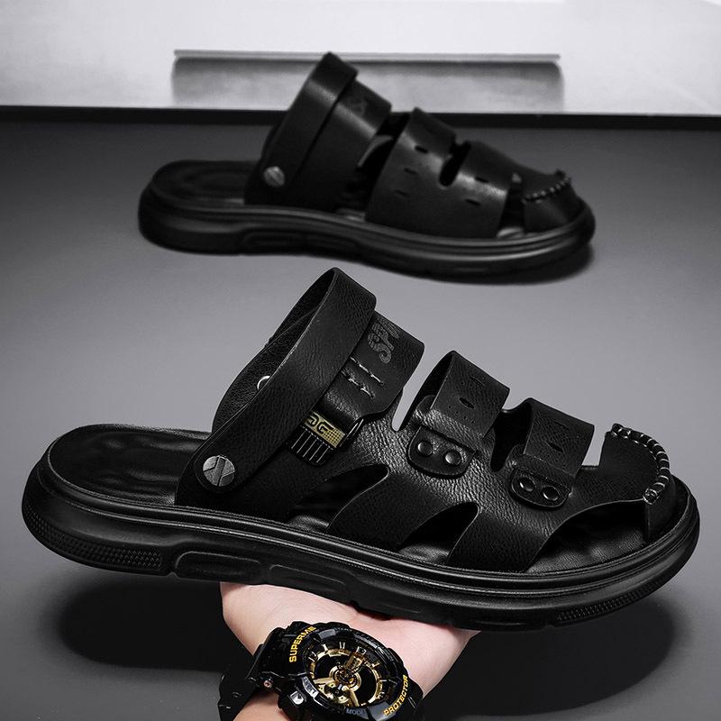 

Casual sandals 2025 summer new trend versatile men s outdoor two-wear dual-purpose sports wear-resistant dad slippers 39