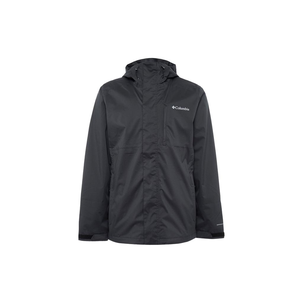 Columbia Solid Color Casual Sports Single Layer Hooded Outdoor Hiking Waterproof Windproof Durable Lightweight Jacket Unisex Jacket Black RE0086-010