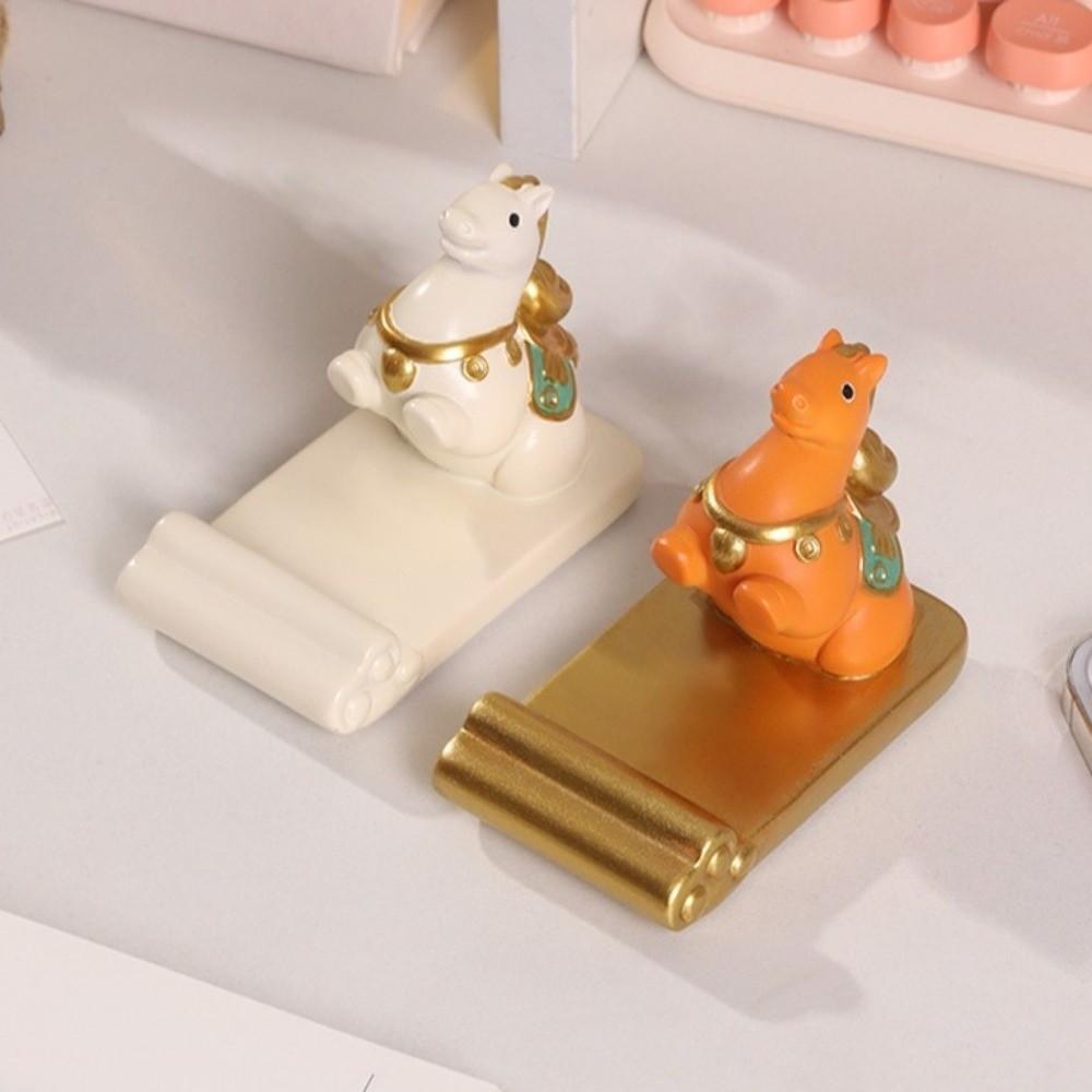 Pony Shape Mobile Phone Stand Horse Mascot Cell Phone Bracket  Desktop Ornaments