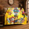 Cute Dog P-Patrol Cartoon Soft Flannel Throw Blanket,Cozy Blanket for Bed,Couch,Sofa,Bedroom,Living Room,Travel,Picnic Kids