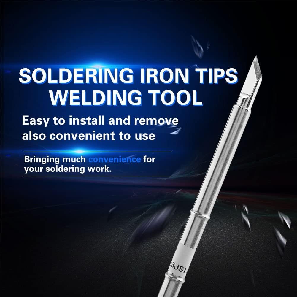 T12 Soldering Iron Tips 10 Types Soldering Station Tool Solder Soldering Iron Tips Replacement for FX-951 Rework Station (10PCS)