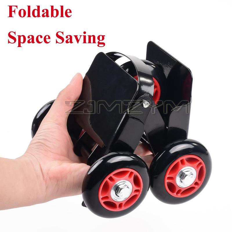Universal Flat Tire Booster Dolly, Emergency Move Tool for Motorcycle Electric Bike Tricycle, Wheel Mover Trolley
