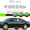 6PCS For 2006-2010 Dodge Charger Door Trim Pillar Posts Chrome Cover Decorations