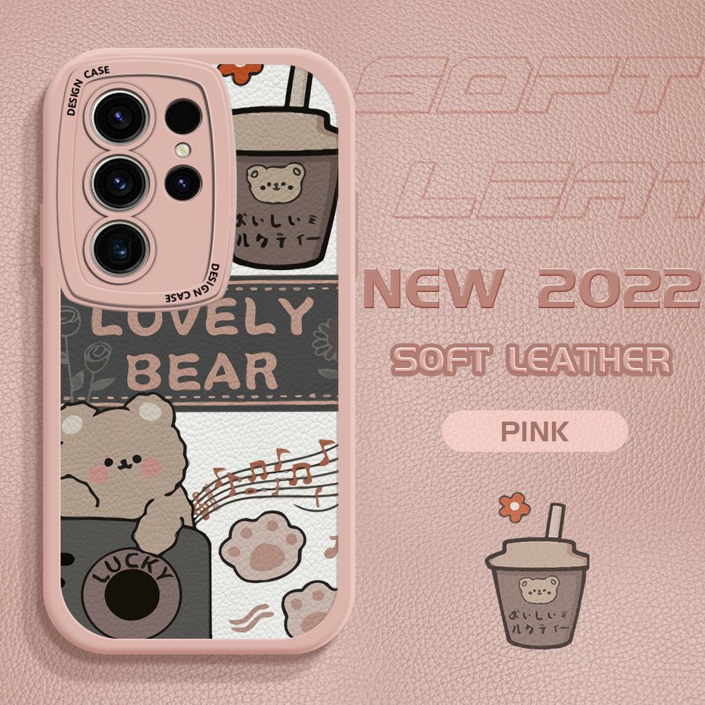 Niedliche PU-Lederhülle für Vivo V23E Y15 Y91 Y51 OPPO A9 Reno8 6 Realme 10 Pro C21 C12 C15 C35 Huawei Nova 7i P30 Lite Infinix Hot 10S Handyhülle