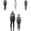 Stretchy Robot Armor Print Halloween Cosplay Jumpsuit Bodysuit Costume