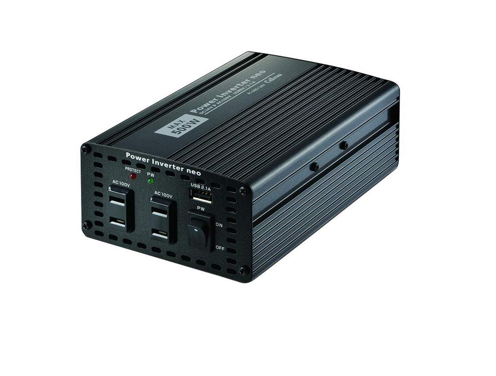 CELLSTAR Power Inverter Neo 400W Rated USB 70cm Cord Length PI-500/24V, 24V, Output, Compatible,