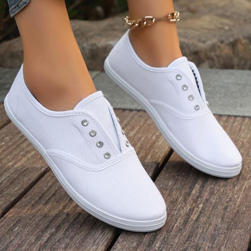 

Мода 2025 НОВЫЕ Женские Повседневные На Плоской Подошве Большого Размера Уличные Мягкие и Удобные Одинарные Туфли Женская Обувь 41 белый