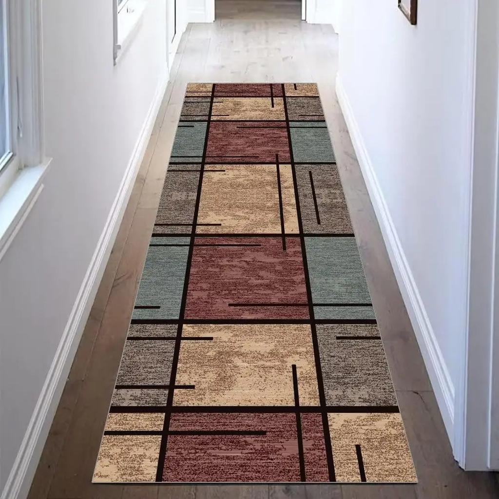 Hallway Entrance Rug Stain-Resistant Anti-Slip Mat Bedroom Kitchen Runner Rug Laundry Room Floor Mat Home Decor