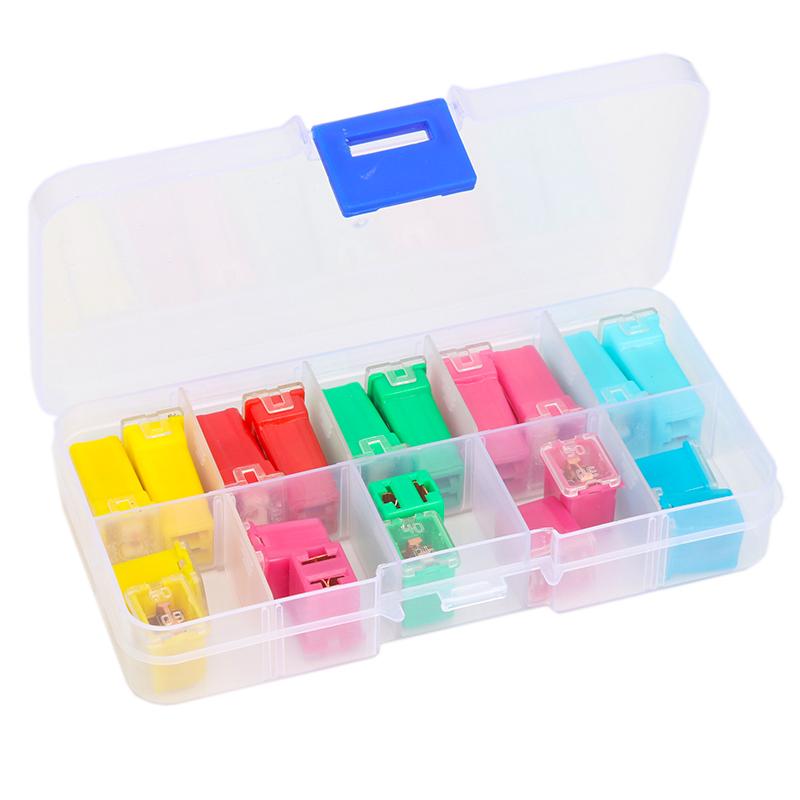 20pcs Jcase Car Fuse Assortment Kit Low Tall STD Profile Box Shaped Fuses Car Fuses Replacement 20A 30A 40A 50A 60A Automotive F Fuses4