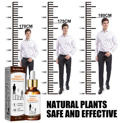 West&Month Esenciální olej pro růst těla Masážní péče Stimulace chodidel Esenciální olej 30 ml
