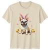 French Bulldog Puppy Wearing Bunny Unisexs TShirt Frenchie Dog Pet Easter