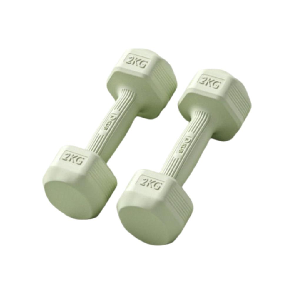 2KG Hand Weights Set Soft Rubber Handle Dumbbell Pair High Quality Small Dumbbell  Gym