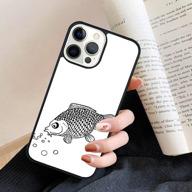 Carp Fishing Phone Case Cover For iPhone 17 Air 16 15 14 Plus 11 12 13 Pro Max Coque Shell Fundas