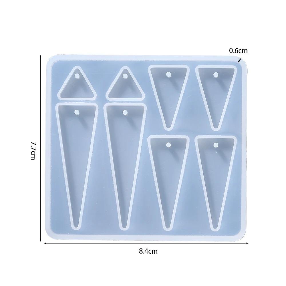 Geometric Earring Pendant Silicone Mold For Epoxy Resin DIY Earring Keychain Necklace Charms Resin Silicone Mold Jewelry Making