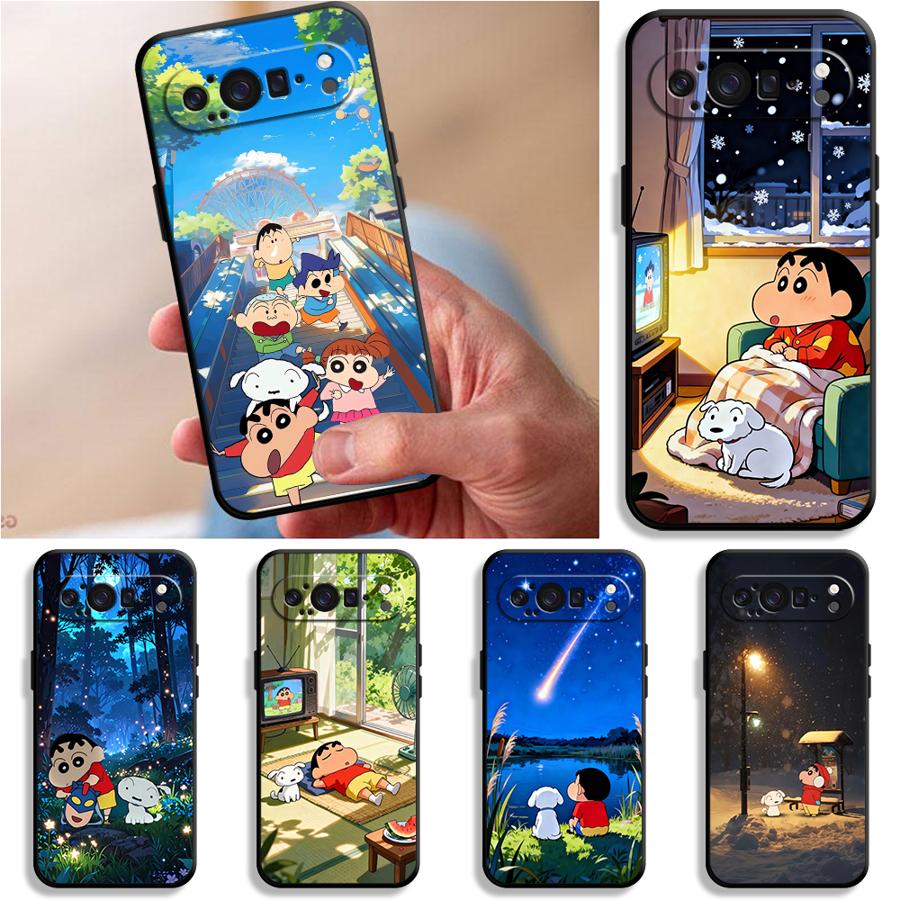 G-Crayon R-ShinchanI Funda Phone Cover Case for Google Pixel 10A 9a 8a 10 9 Pro XL 6a 7a 6 7 8 Pro