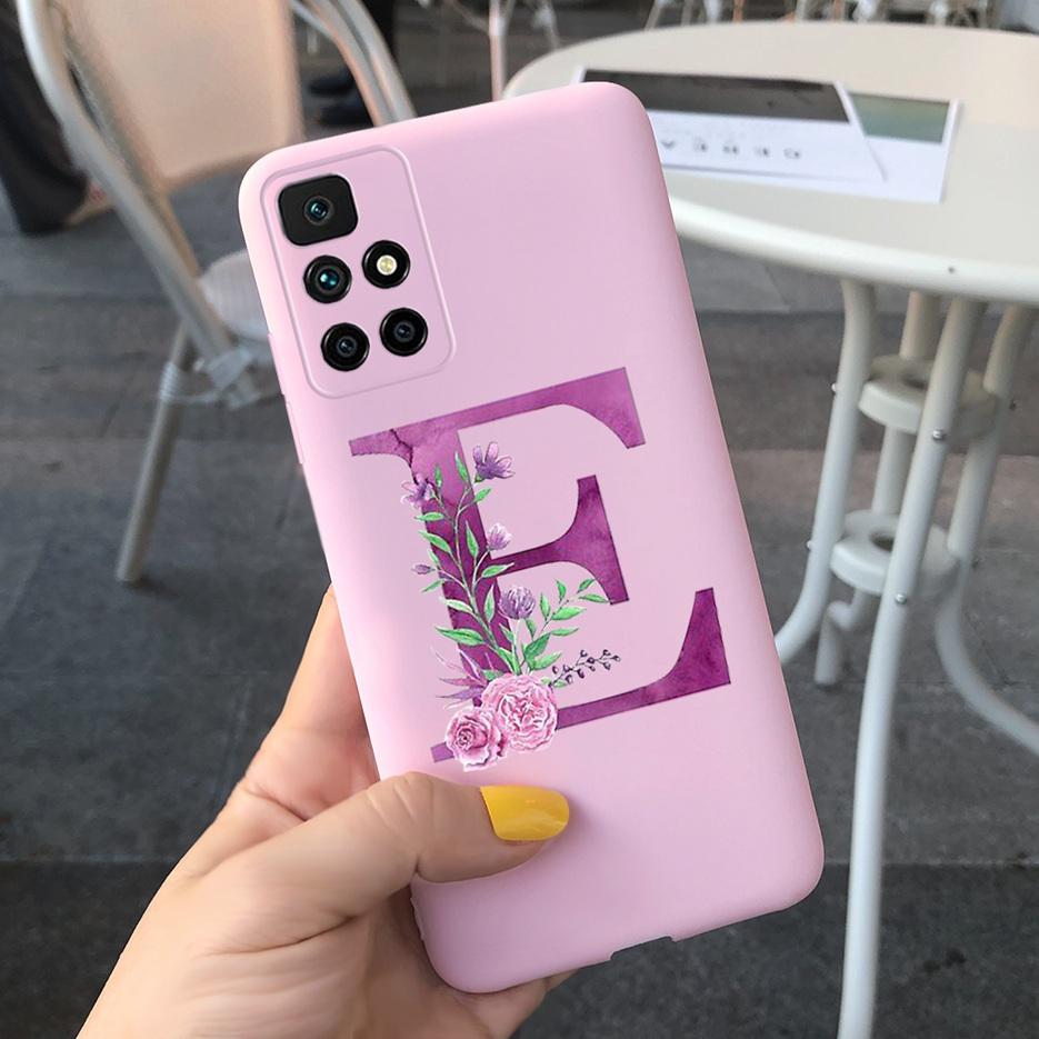 For Xiaomi Redmi 10 Case Simple Fashion Letters Cover 6.5'' Silicon Soft TPU Case For Xiaomi Redmi 10 Redmi10 Coque Funda Bumper