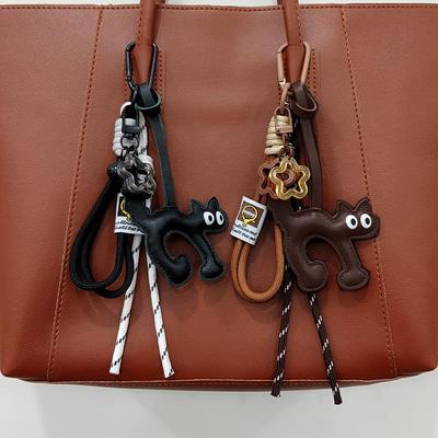 Mini Backpack Hanging Handbag Pendant Bag Cute Cat Faux Leather Pendant Bags Accessories