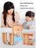 Sparbox aus Holz mit Alphabet für Kinder – Transparente Spardose Geschenk