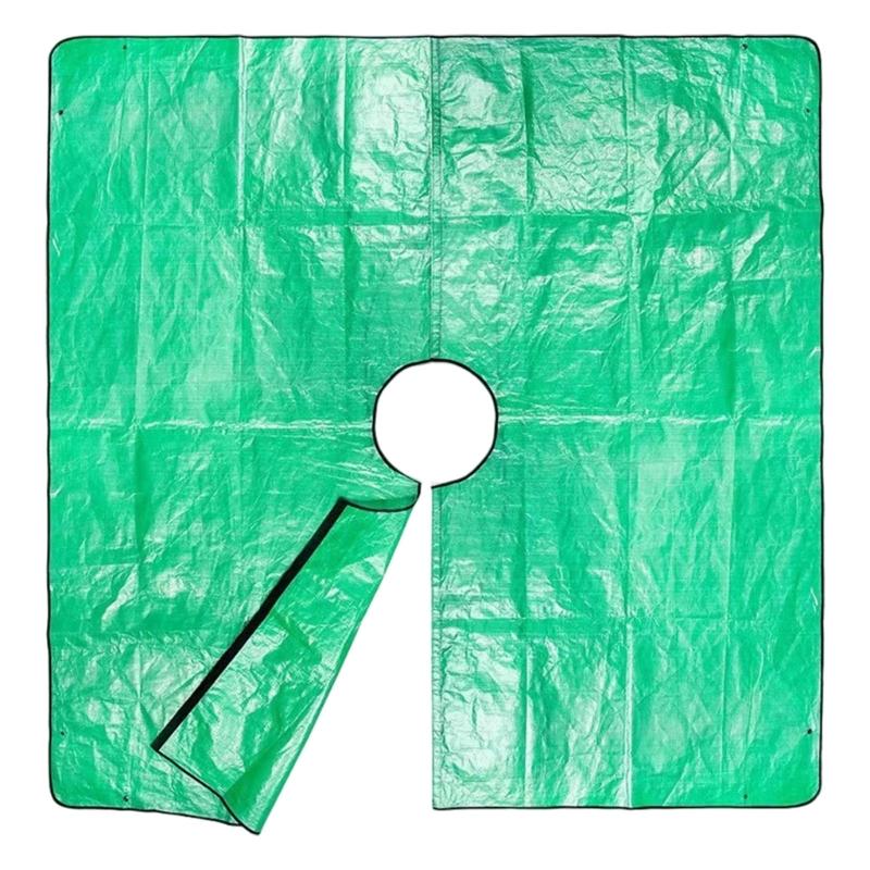 Garden Cleanup Landscape Pruning Tarp with 12 Inch Holefor Fast Collection