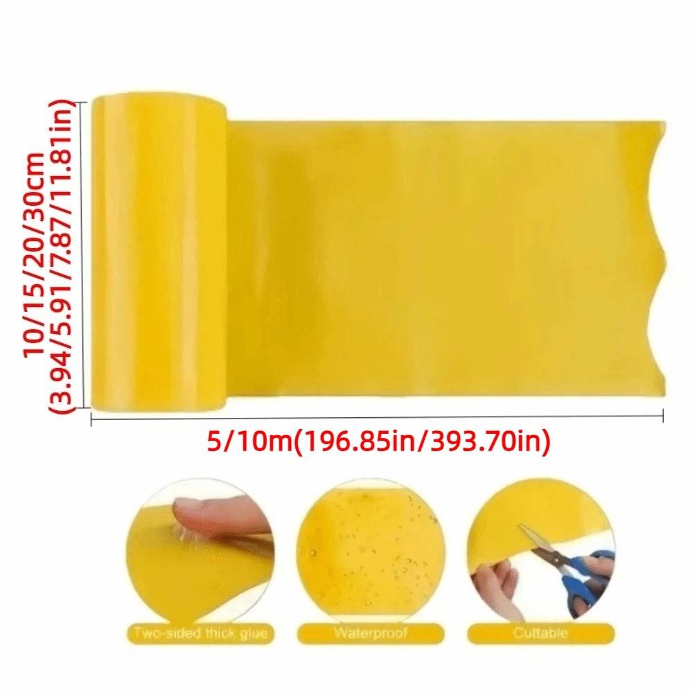 Yellow Outdoor Insect Trap 5/10M Crawling Insect Trap Insect Proof Tape Outdoor Use