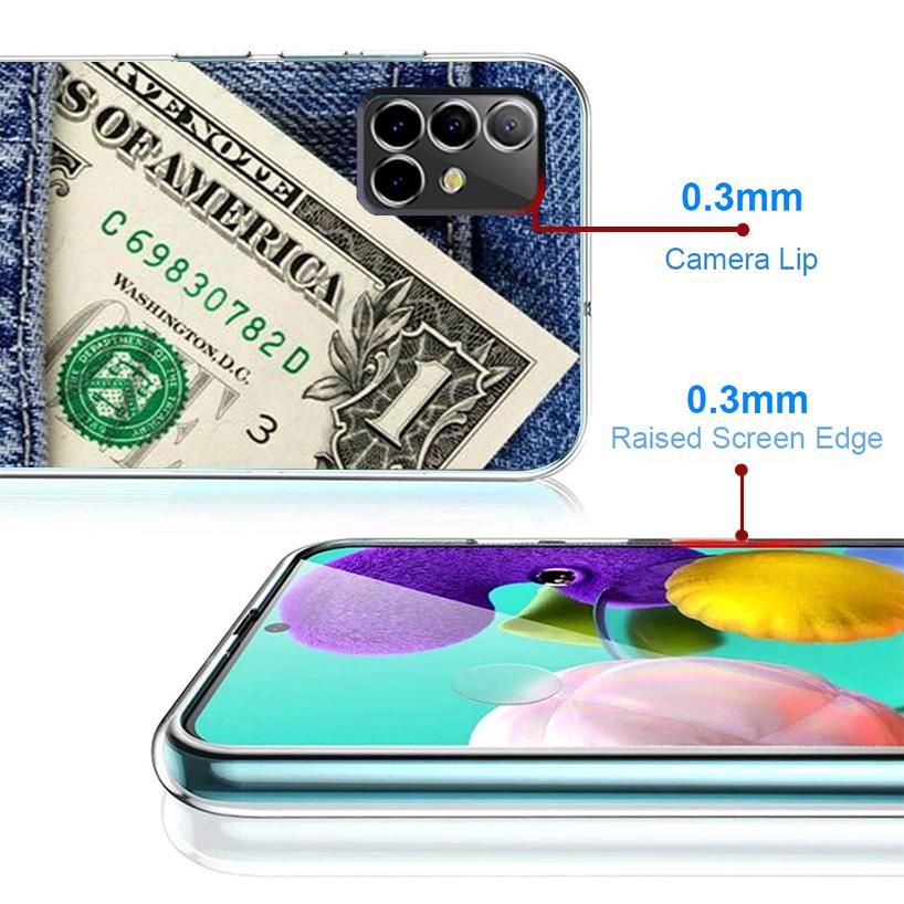 Banknote Dollar Cash Money Phone Case For Samsung Galaxy A17 A37 A57 A16 A26 A36 A56 A15 A25 A35 A55 A14 A24 A34 A54 A13 A23 A33