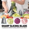 2025 3-in-1 Rotary Cheese Grater Multifunctional Manual Veg Slicer Nut Grinder Kitchen Essential Tool