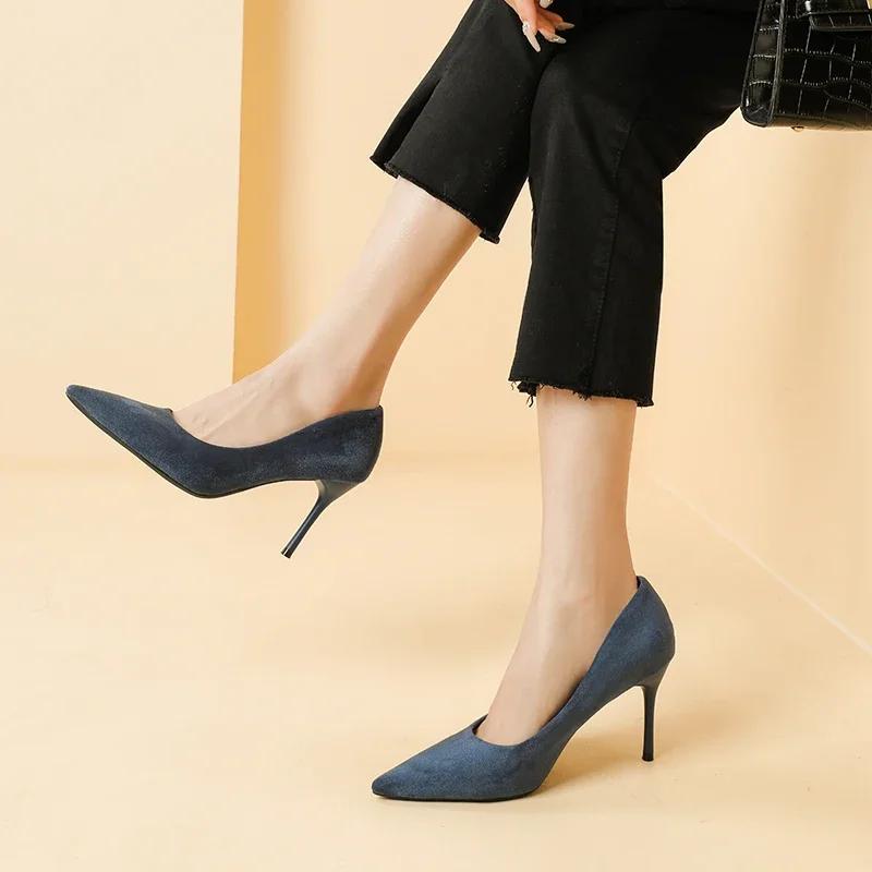 2024 Women's Shoes Summer 2024 High Heels Sexy Thin Heels Party Shoes Slip-on Dress Women 2024  Classics Women Pumps Shoes
