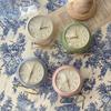 Mini Premium Alarm Clock Retro Style Bracket Bedside Clock Lamp Multi-color with Light Clock Decoration Ornaments Children