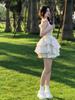 French Sweet Hot Girl Puff Sleeve Floral Summer Dress