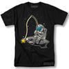 Astronaut Fishing Shirt Space Galaxy Cool Gift Graphic T-shirt