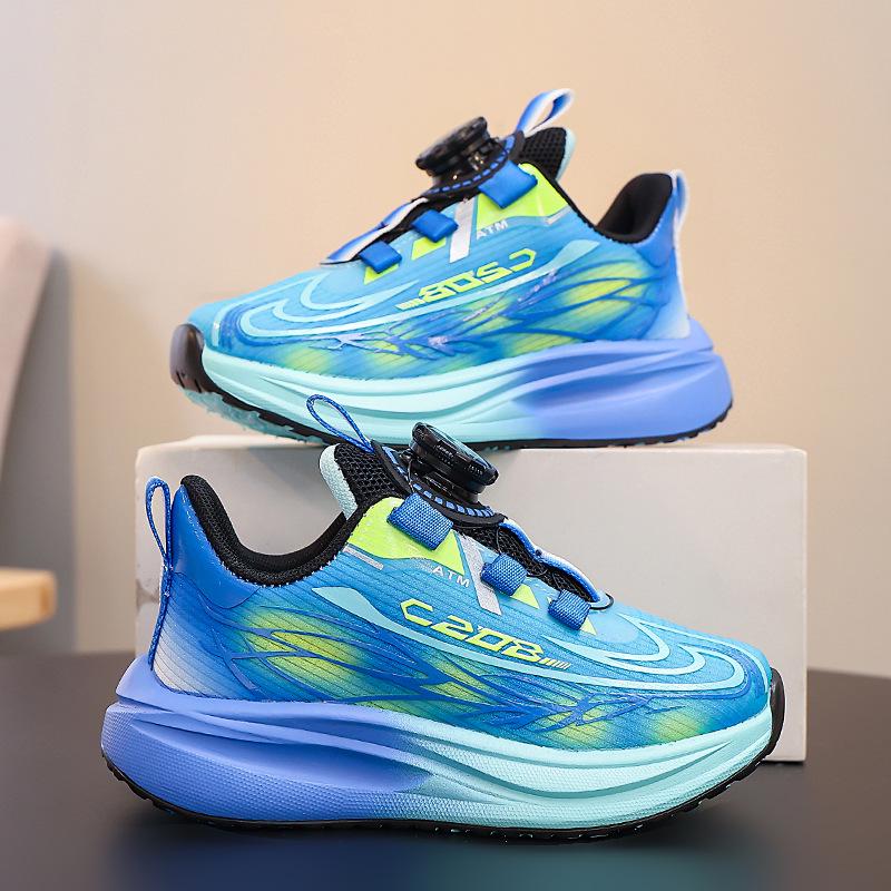 Boys' Mesh Dial Running Shoes - 2025 Spring New Arrival, Casual Sports Sneakers for Middle and Big Kids