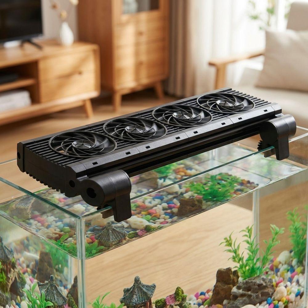 Silent Fish Tank Chiller Fan Variable Speed Aquarium External Fan Aquarium Cooling Fan Summer