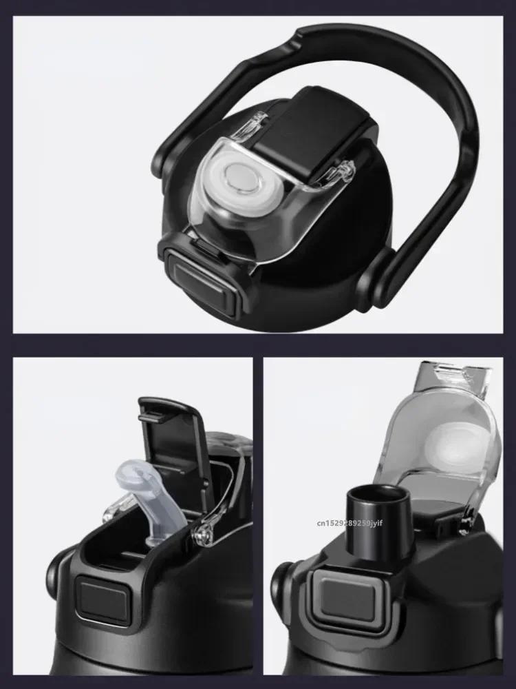 26oz/33oz/40oz/50oz Outdoor Thermos 304 Stainless Steel Thermal Mug Vacuum Flasks Cold and Hot Sports Water Bottle with Straw