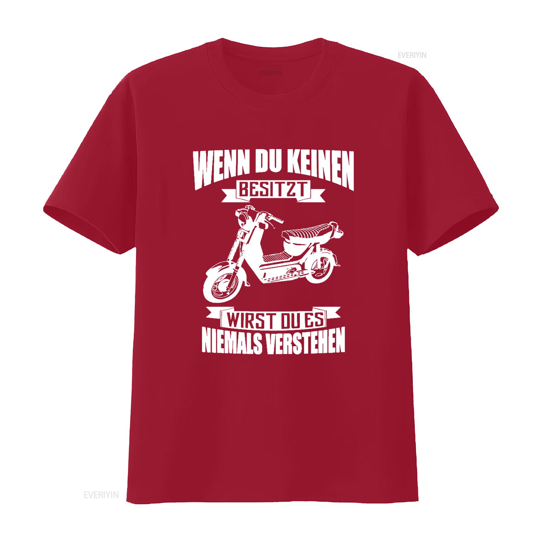 

Rare Wenn Du Keinen Besitzt Sr50 Simson Moped Roller Streetwear T shirt Unique Motorcycle Design vintage Washed Stretched S