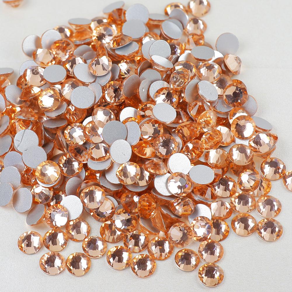Crystal Ab Mixed Size Ss3-ss20 Bulk Package Non Hotfix Rhinestones Flat Back Rhinestones for Nail Art