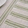 Japanese Tablecloth Cotton And Linen Dyed Striped Green Dyed Horizontal Strip Tablecloth Coffee Table Cloth