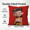 Animated Movie Nezha Cushion Cover Comfortable Reversible Pillow Cover Ideal for Car Sofa Bedroom & Beyond