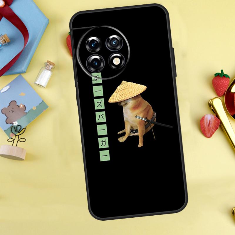 Cheems Doge Meme Funny Doggy Case For OnePlus 15 13 13R 13T 12 12R 11 10 9 10R 10T 8T Nord 5 CE 4 2 3 Lite N20 N30 Cover