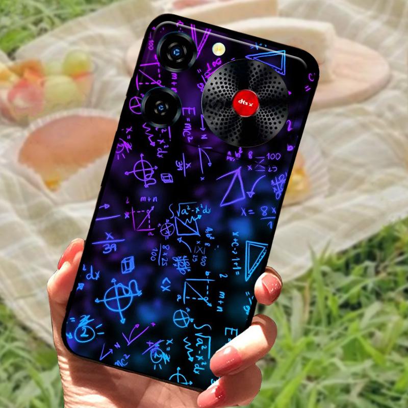 Per ZTE Nubia Custodia Musica Antiurto TPU Silicone Nero Paraurti Cover Per ZTE Nubia Custodie Telefono Musica Carina Cover Posteriore Fundas Capa