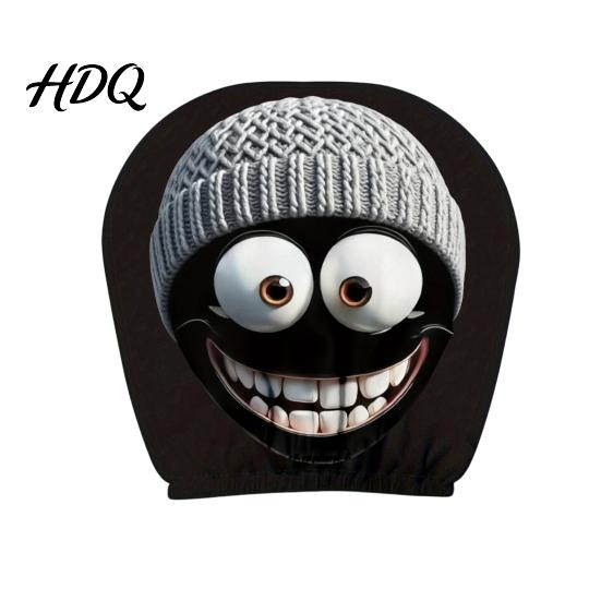 Headrest Cover for SUV Funny Car Covers Spooky Pattern Seat Polyester Protector Protector Universal Breathable Stretchy Interior Accessories