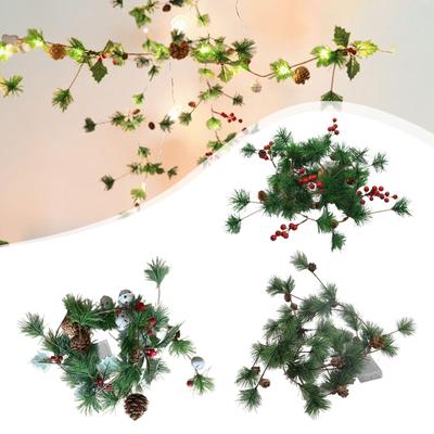 Artificial Christmas Garland String Light Party Supplies for Festival