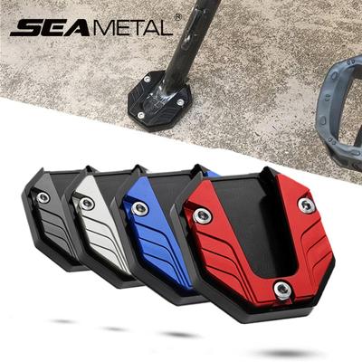 SEMETAL  Motorcycle Stand Foot Extension Side Stand Support Pad Extension Plate for Electric Bicycle Side Parking