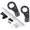 TRZX Carbon Fiber Rear Shock Damper Mount Upgrade Parts for Tamiya 112 Scale Lunchbox RC Cars (57409)